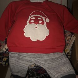 Baby Christmas Outfit Set Size 0/3 Months