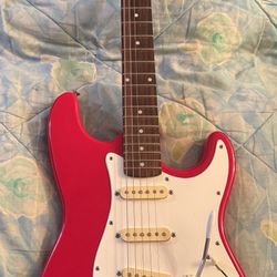 Fender Squier Stratocaster Electric Guitar (red)