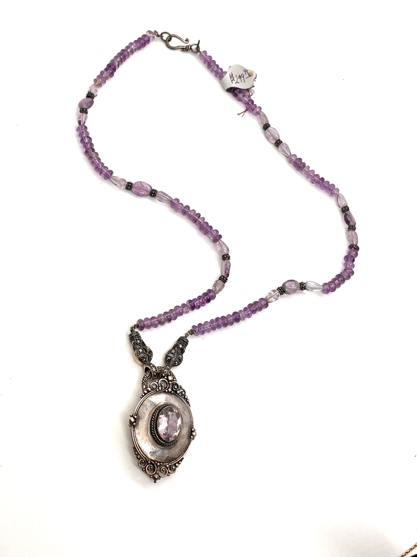 Stunning Sterling Amethyst Necklace