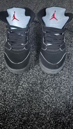 Air Jordan 5 Black Mid-Top Sneakers