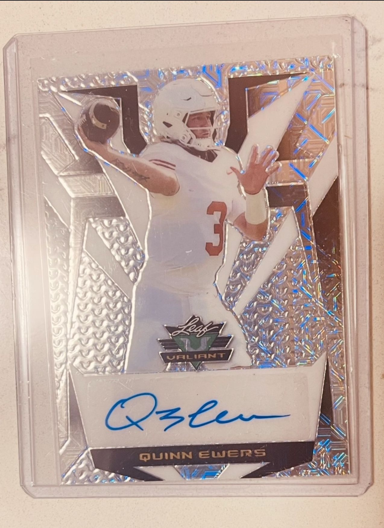 2023 Leaf Eclectic Valiant Auto Silver Mojo /5Quinn Ewers #4/5 VA QE1 Auto