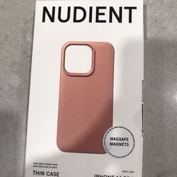 Nudient iPhone 14 Pro Case Pink 