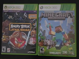 Xbox 360 Games Bundle – Minecraft + Angry Birds Star Wars