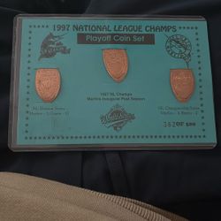1997 National league champs- Marlins Playoff Coins- /500