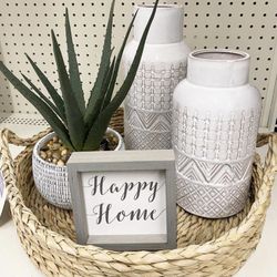 Rattan Organizer Basket Like New