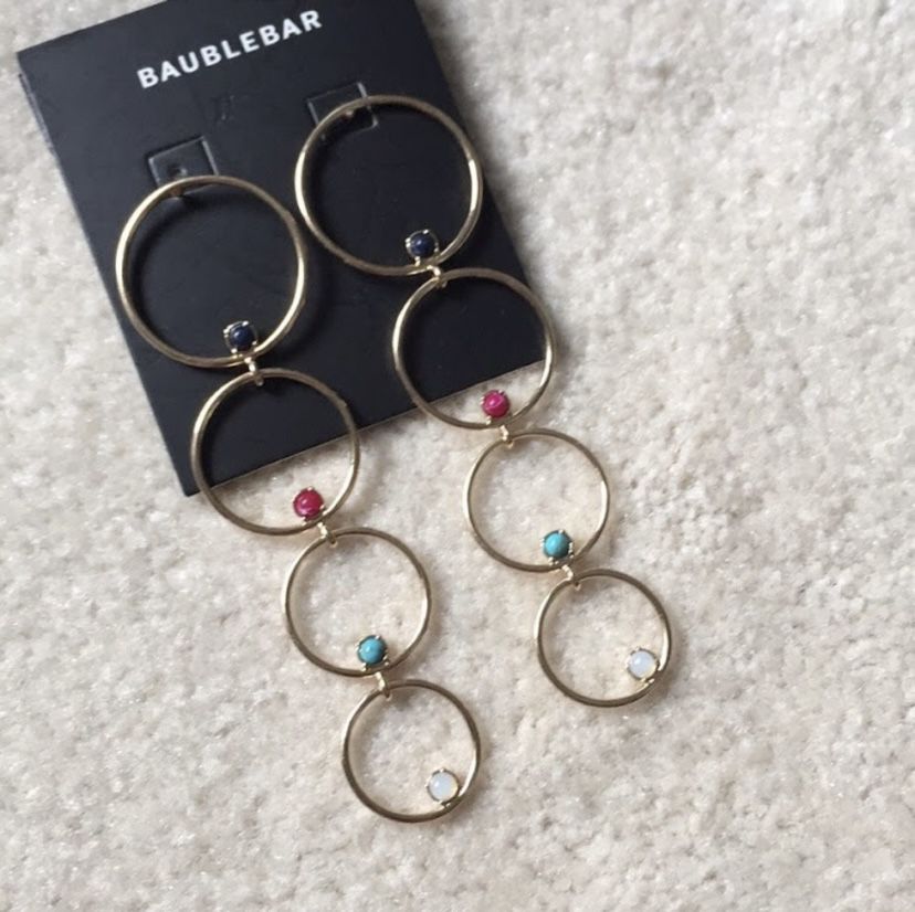 Baublebar multi hoop earrings