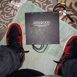 Kenwood monitor with d v d receiver hide away unit