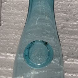 vintage Misura Blue Wine Glass Carafe Decanter Made In Italy 