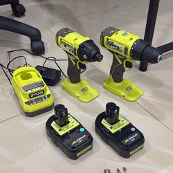 Taladro Impact + Drill 2 Bacterias Y Cargador 