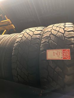 2 USED LT 26570R18 Cooper Discoverer All TERRAIN tires for $130 installed and balance.  265 70 R 18 26570R18 265/70/18 265/70/R18  Texas Extreme Tire 