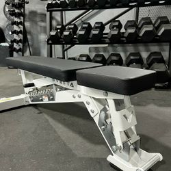 BRAND NEW Adjustable Weight Bench, Incline To Flat, Squat Rack, Bumper Plates, Barbell, Gym Mats Rubber Flooring 