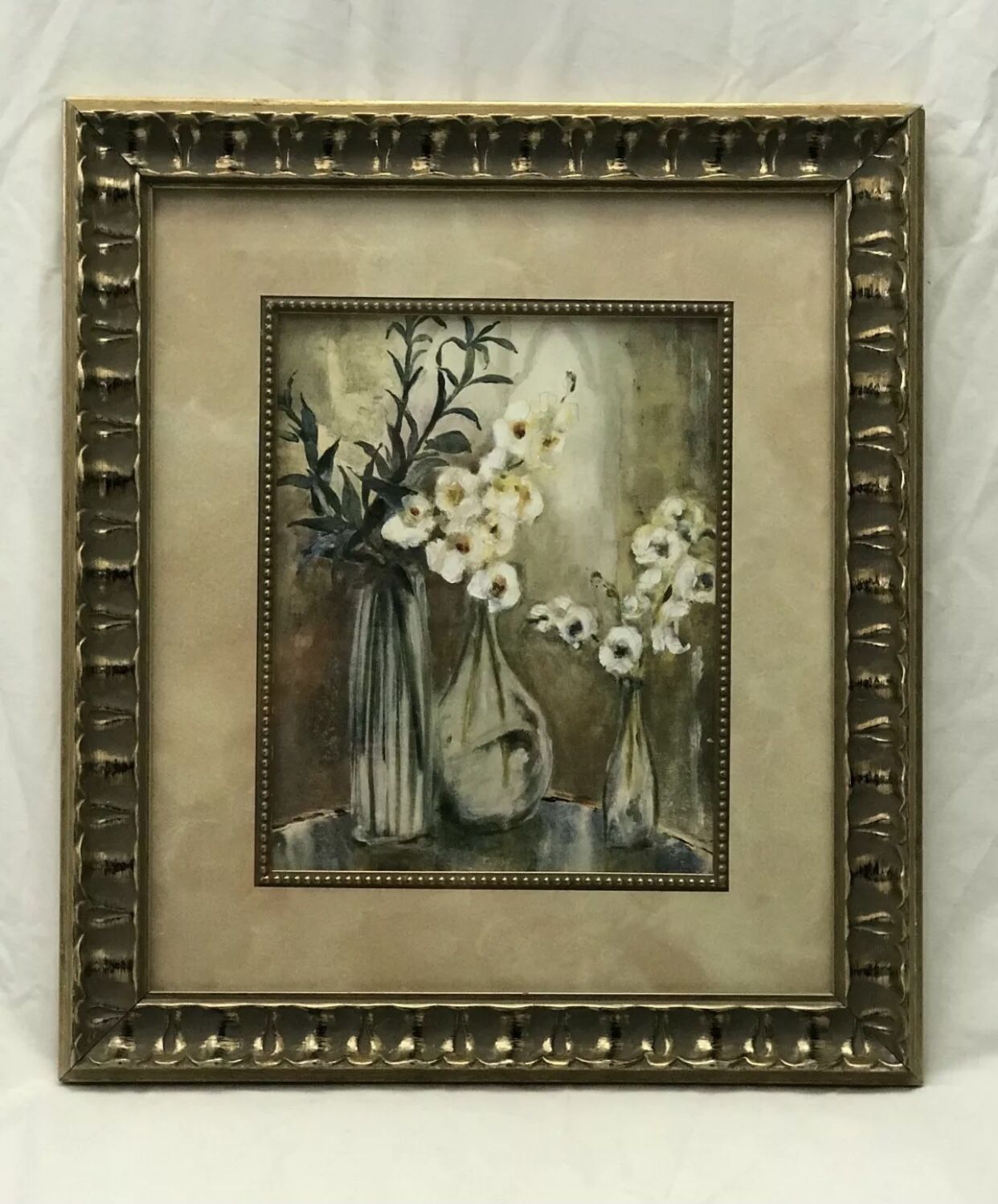 JENNIFER HOLLACK SONOMA FLORAL ART PRINT 14.5" X 26.5" FRAMED