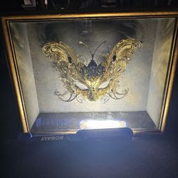 2 Vintage Masquerade Masks In Cases