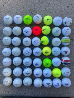 49 used golf balls