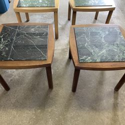 Four End Tables - Granite/Marble Top