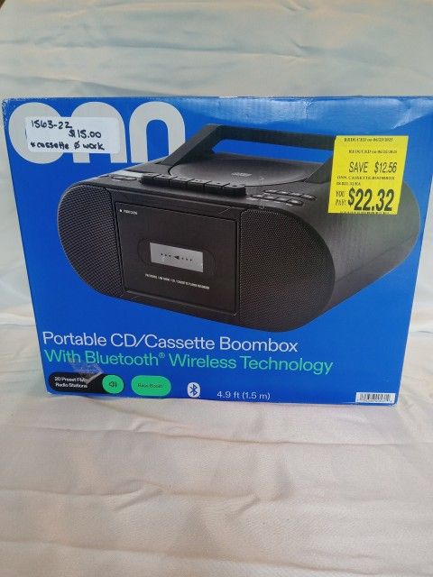 ONN Portable Cd/Cassette Player