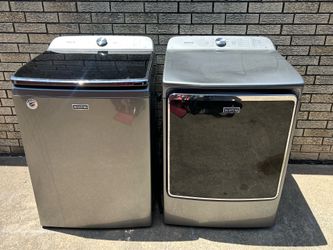 Maytag Commercial size Washer and Dryer with Steam