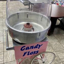Gold Medal The Breeze #3030 Cotton Candy Machine w/ Pinkie Floss Cart #3149