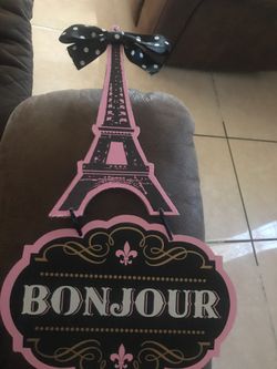 Paris Bonjour sign