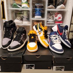 Jordan 1 Low "Taxi", Jordan 1 Low "2020 Tokyo Olympics", Jordan 1 Mid Craft - All Size 10.5 Mens / 12 Womens