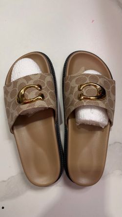 Coach Signature Slide Sandals