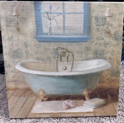 Victorian Bath III Canvas Wall Decor