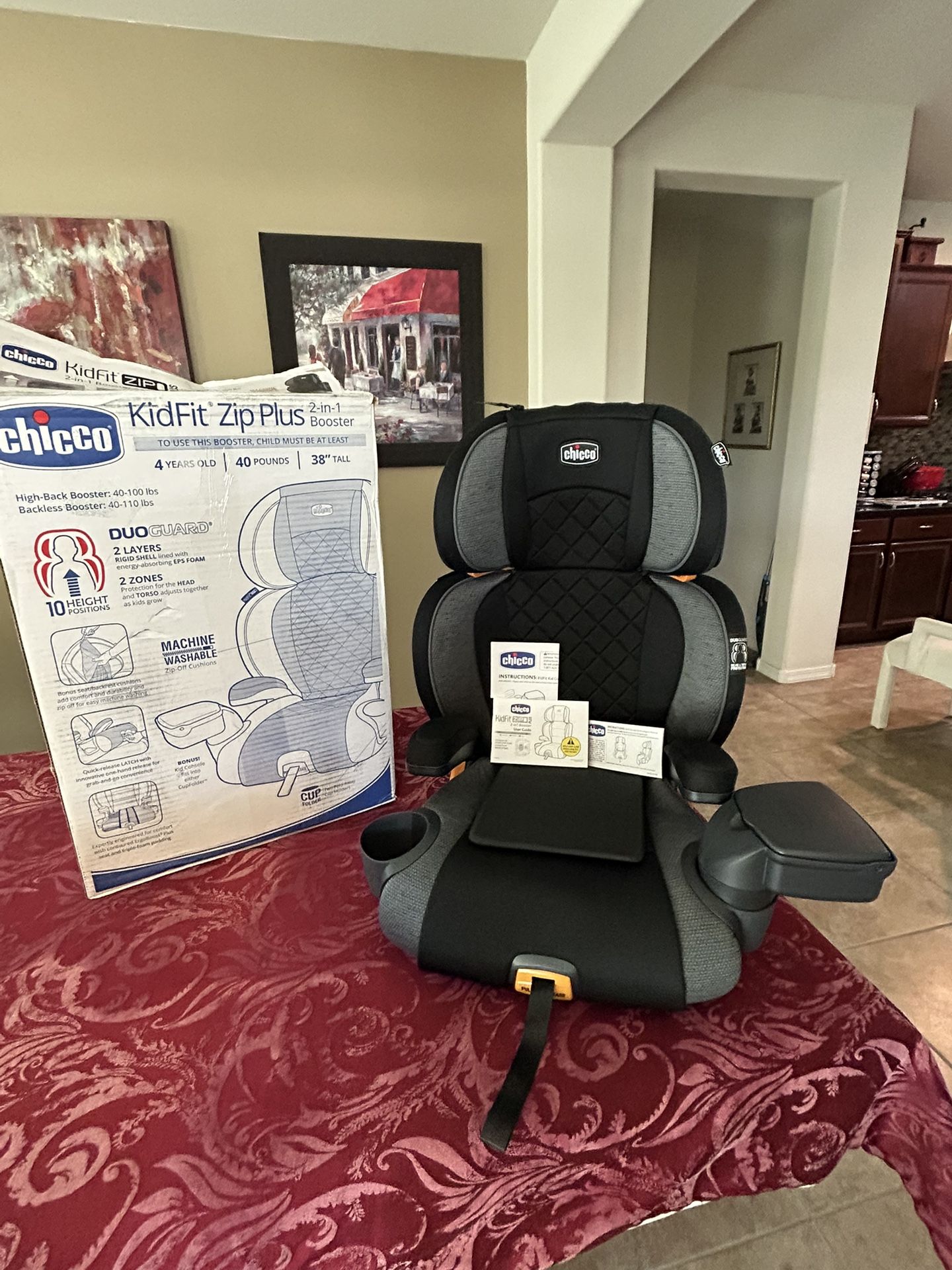 ONLY $75: KidFit Zip Plus 2-in-1 Belt-Positioning Booster Car Seat, Backless and High Back Booster
