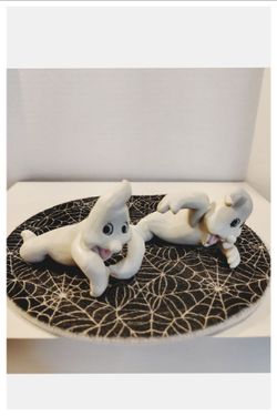 VINTAGE 'Ghost' Figurines Table Decor - Set of 2