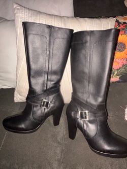Leather Black Boots