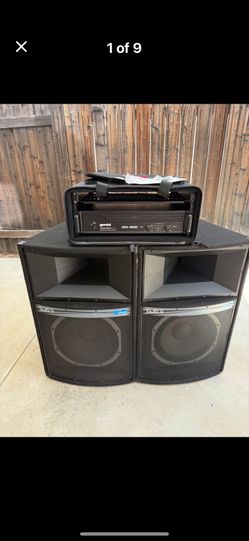 2x Peavey DJS-5 12" Two Way Speakers & NEW Gemini GPA-4(contact info removed)W Pro DJ Power Amp - $400 CASH FIRM