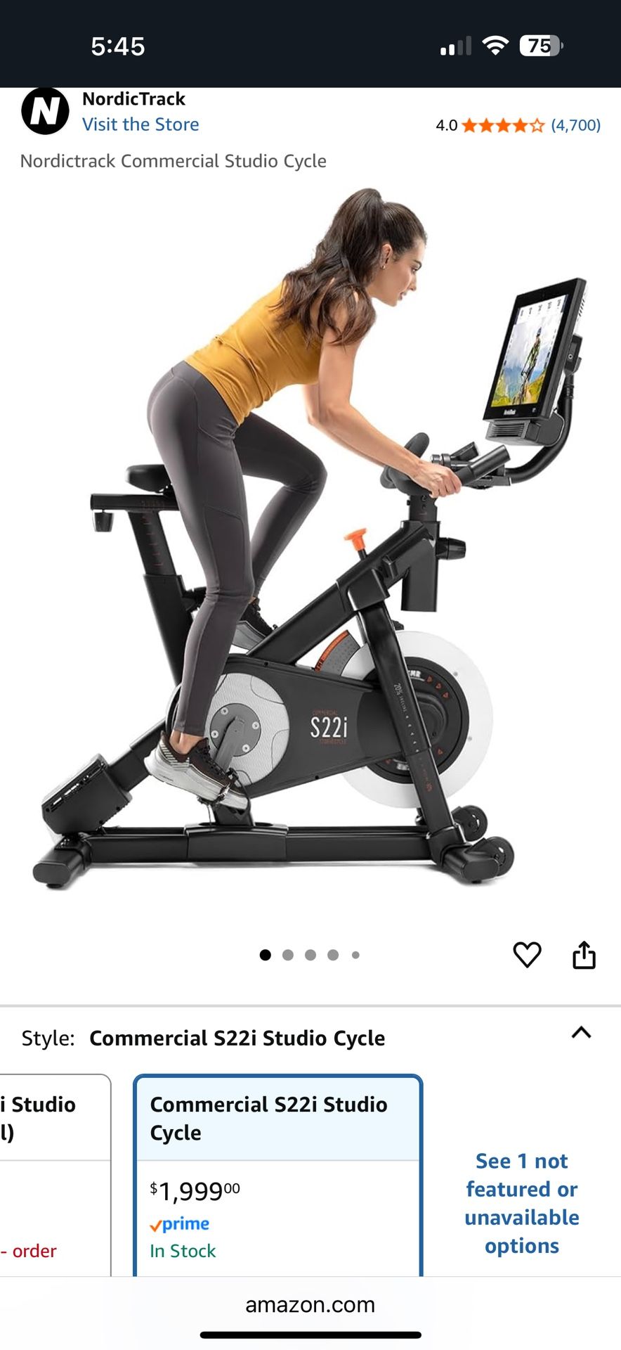 Nordic track Exercise Bicycle
