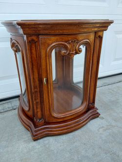 Antique Lighted  Display Table