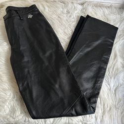 Womens size 4 Leather Harley Davidson motorcycle pants
