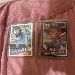 Topps And Donruss Kirby Puckett Rookie Baseball Cards Lot Of Two 