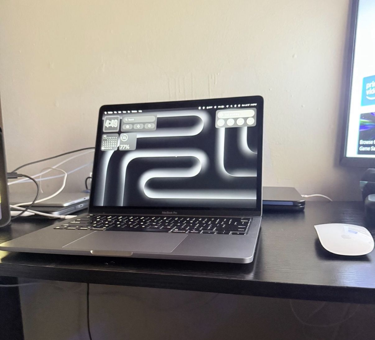 Apple MacBook Pro 13.3" (256GB SSD, M2, 8GB) Laptop-Space Gray-with Magic Mouse and AirPods Pro