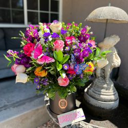 Round Box Flower Arrangements