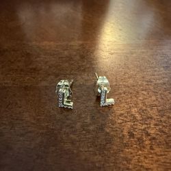 Letter L Shaped Earrings 