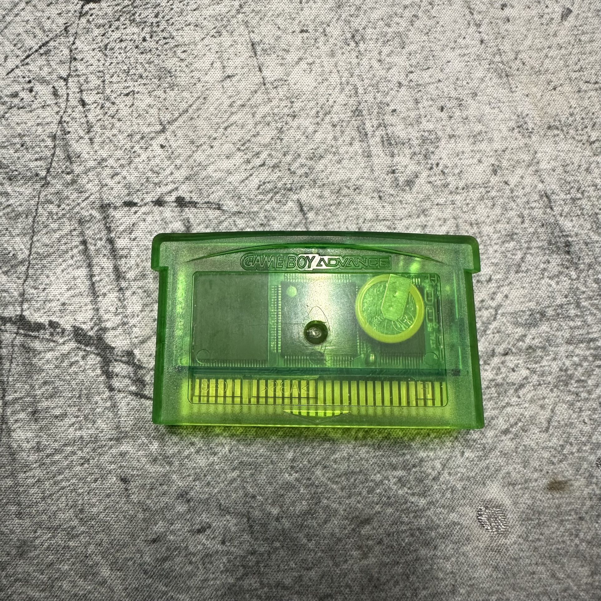 Rewritable Green GBA Game Cart With RTC