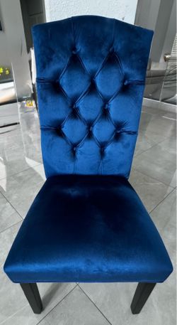 Velvet dining chair - set of 4