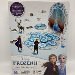 Disney Frozen 2 Snowflake Journey Board Game w/ Spinner NEW
