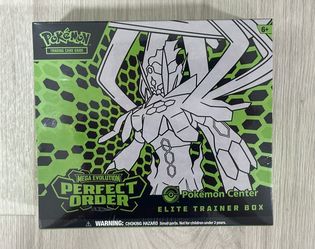 POKEMON TCG MEGA EVOLUTIONS PERFECT ORDER POKEMON CENTER ELITE TRAINER BOX ETB prismatic ascended 151