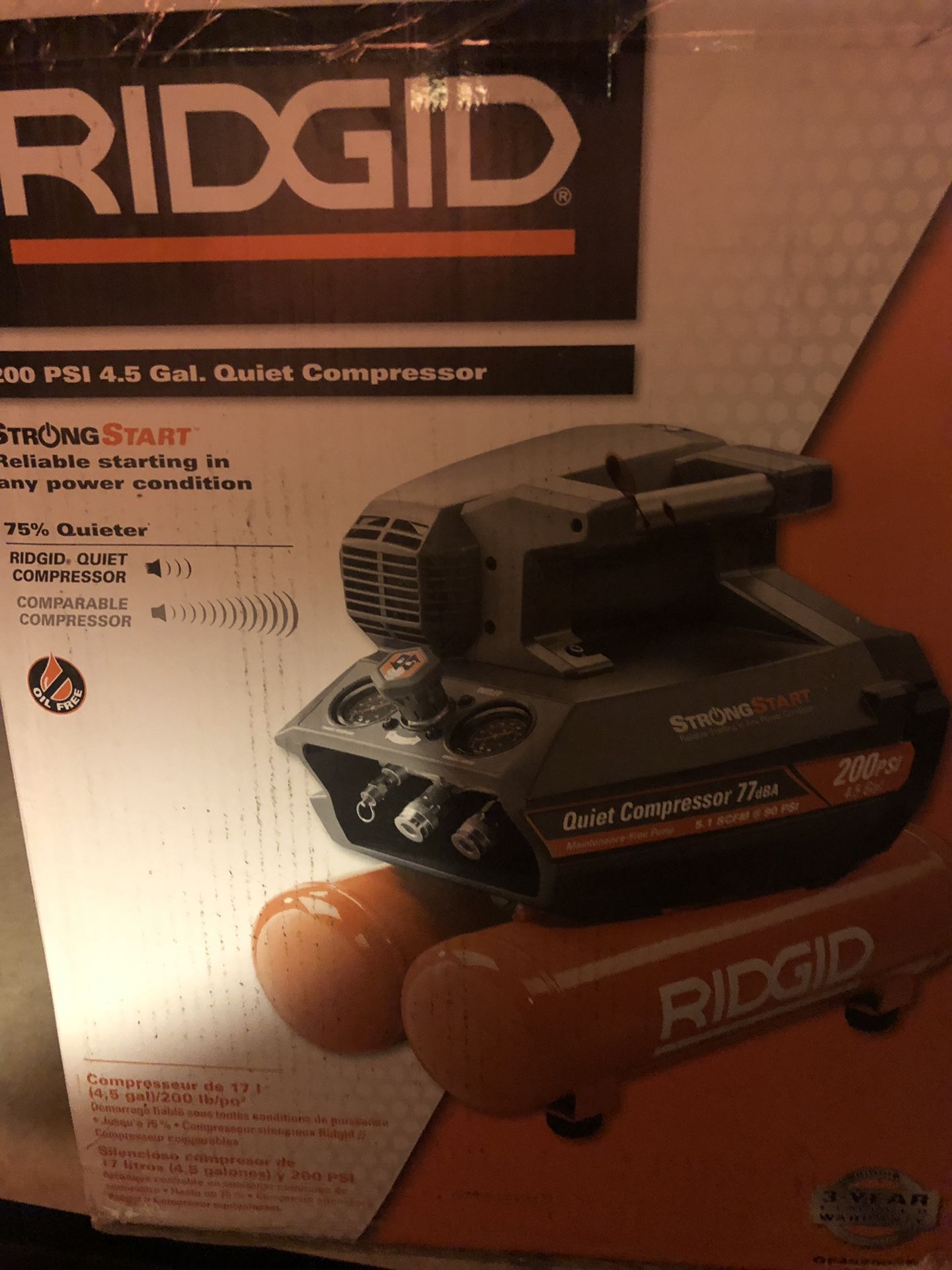 Brand new ridge compressor open box never used