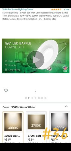 12pcs Sunco Lighting 