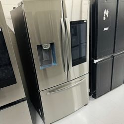 New Smart Hub Fridge With Touch Screen Tablet Water Ice Apps Camera WiFi More 