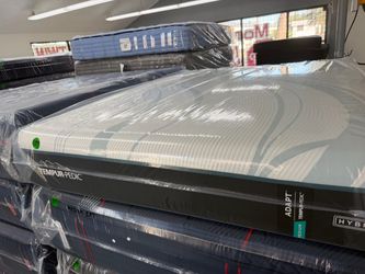 QUEEN SIZE TEMPURPEDIC ADAPT (MEDIUM) HYBRID MATTRESS & BOX SPRING BED SET