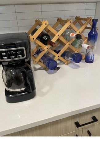 Coffee Maker And Wine Rack