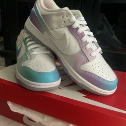 Nike Dunk Low Teal Gradient – Brand New (No Tags) – With Original Box 
