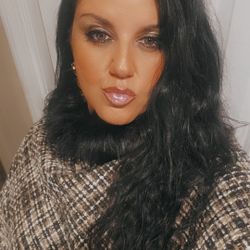 Gorgeous Faux Fur Collar Poncho & Earrings