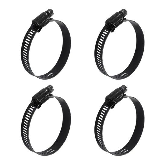 Set Of 4 Hose Clamp Rings 78 - 101mm