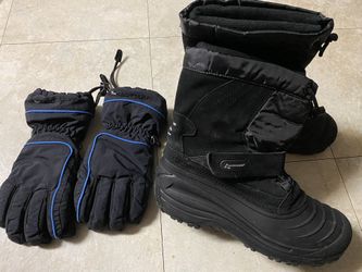 Youth Snow Boots &  Gloves 